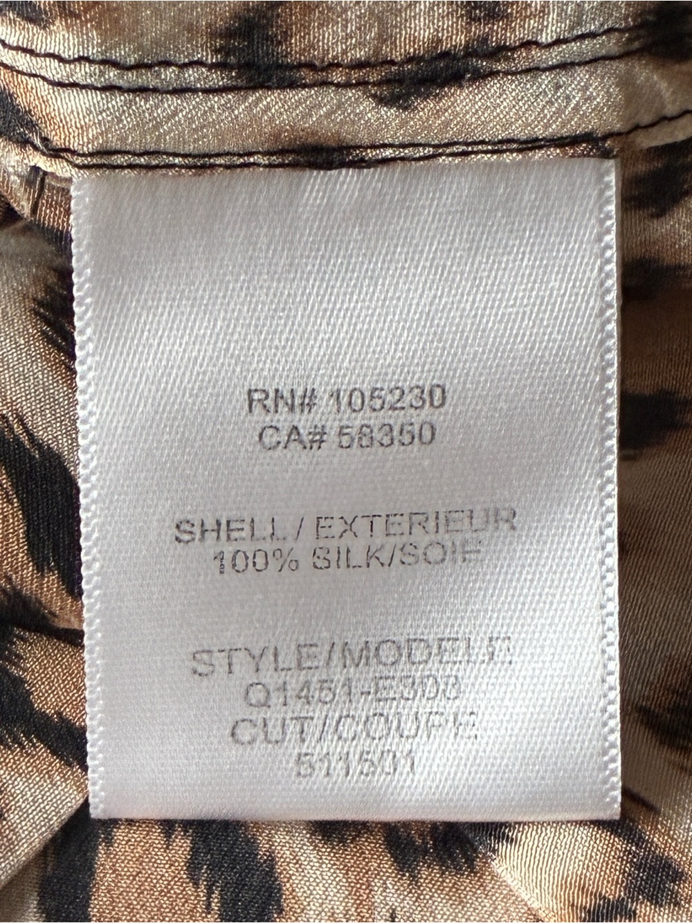 Equipment Femme Lucinda Silk Leopard Print Safari Shift Mini Dress M - Picture 4 of 9